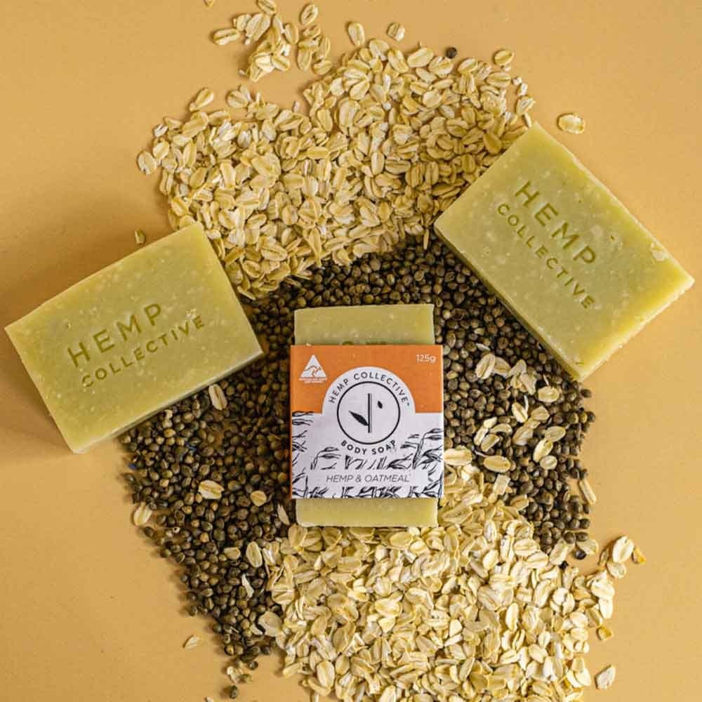 Hemp Collective Body Soap Bar 125g - Hemp & Oatmeal