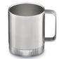 Klean Kanteen Insulated Camp Mug Tumbler Lid 12oz 355ml - Brushed Stainless