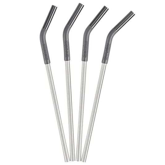 Klean Kanteen Steel & Silicone Straws (4pk) - Black