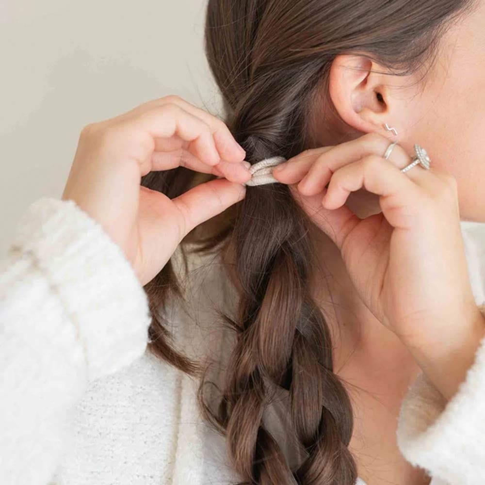 Kooshoo Plastic-Free Round Hair Ties Mondo 8 Pack - Pastel Blooms