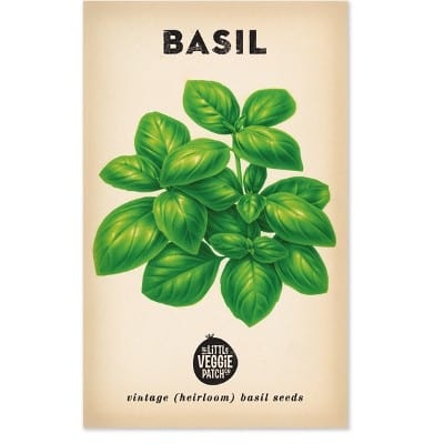 Little Veggie Patch Heirloom seeds - basil sweet genova