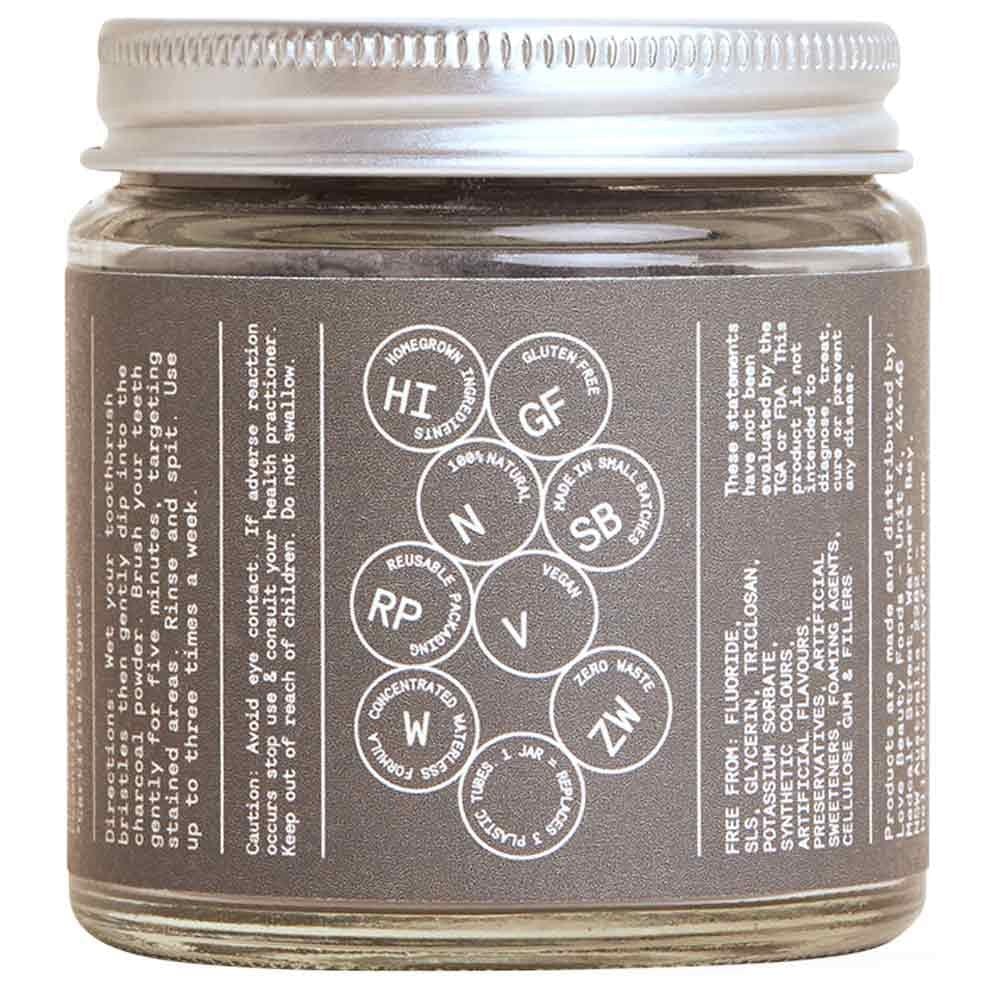 Love Beauty Foods Teeth Whitener 50g - Activated Charcoal