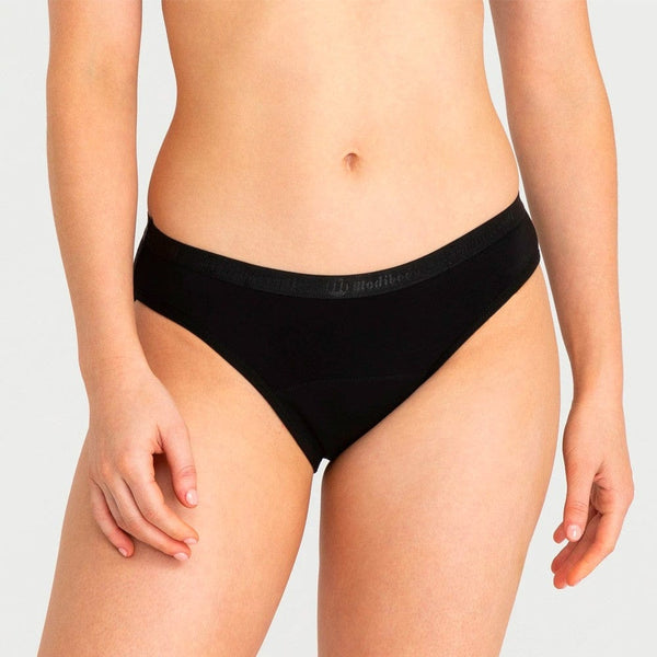 Period & Leak-proof Classic Bikini, Light - Moderate-Black / XS