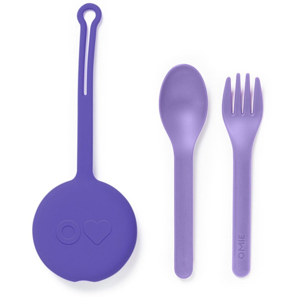 Omie Fork, Spoon & Pod Set - Lilac