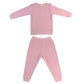 Organic Nights Children's Rib-Knit Long Pyjama Set - Cameo Pink