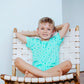 Organic Nights Childrens Short Pyjama Set - Dandelions