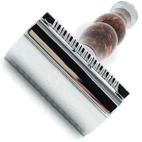 Parker 45R Safety Razor + Blades - Brown Marble