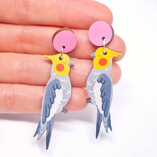 Pixie Nut & Co. Earrings - Cockatiel