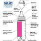 Pura Kiki Stainless Steel Infant Bottle 325ml - Aqua