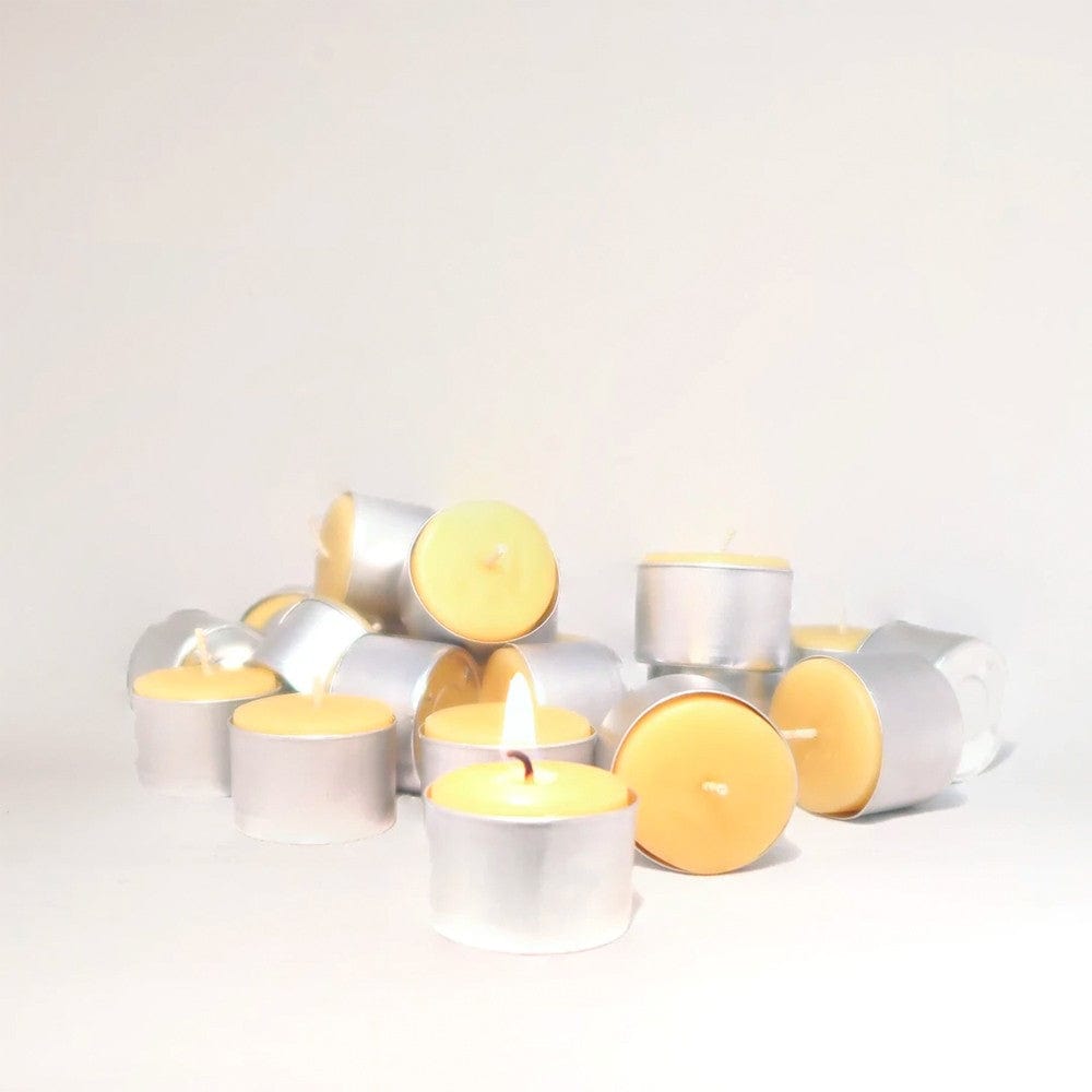 Queen B Beeswax Tealights Candles (9pk) - 7-8hr