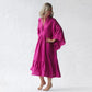 Seaside Tones Linen Sea Dress - Neon Pink