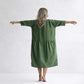 Seaside Tones Oversized Dress - Olive