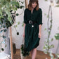 Seaside Tones Oversized Green Dress