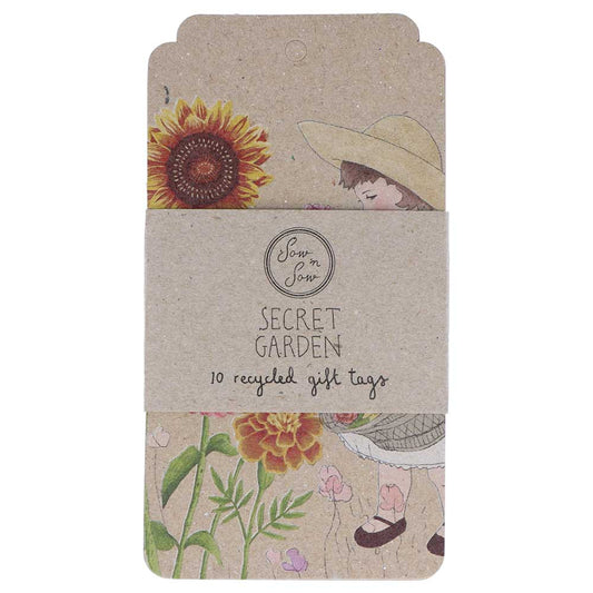 Sow 'n Sow Secret Garden Gift Tag 10pk