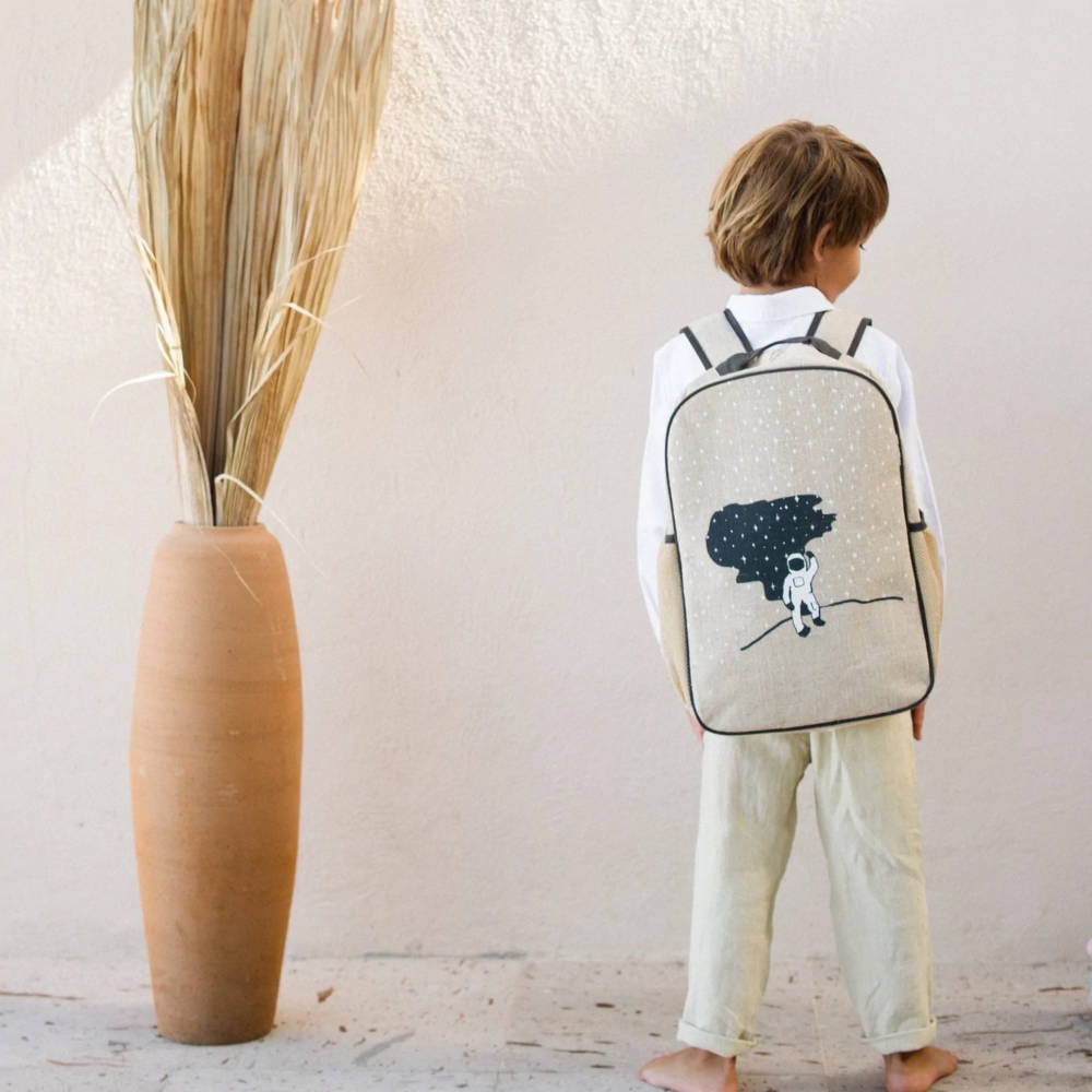 SoYoung Grade School Linen Backpack - Spaceman