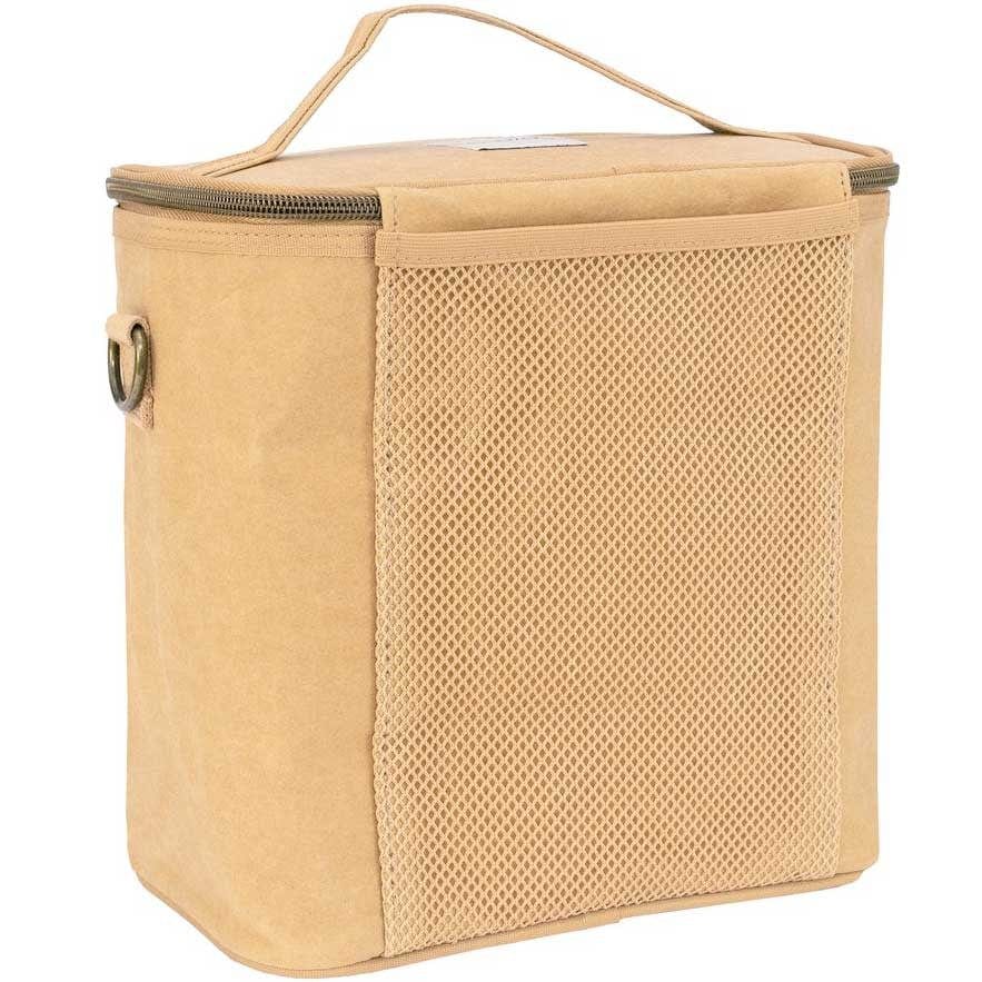 SoYoung Large Cooler Bag Washable Kraft Paper Poche
