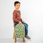 SoYoung Raw Linen Toddler Backpack - Cacti Desert