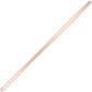 Stainless Steel Straw Rose Gold 6mm - Straight