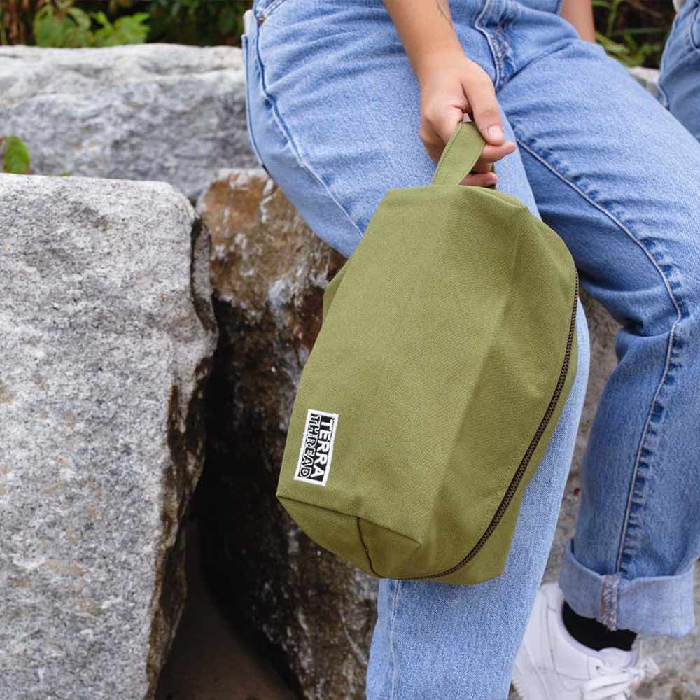 Terra Thread Toiletry Bag - Olive