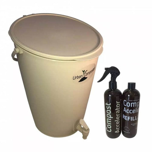 Urban Composter Bokashi Compost Starter Kit 16L - Natural