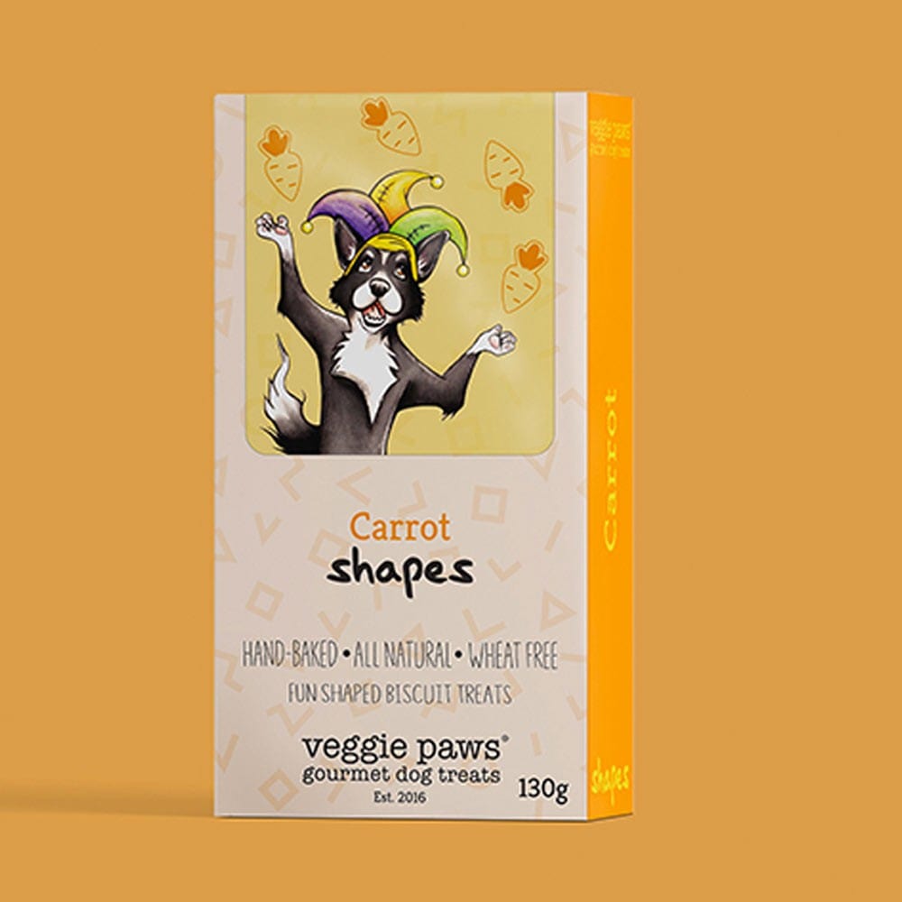 Veggie Paws Shapes 130g - Carrot