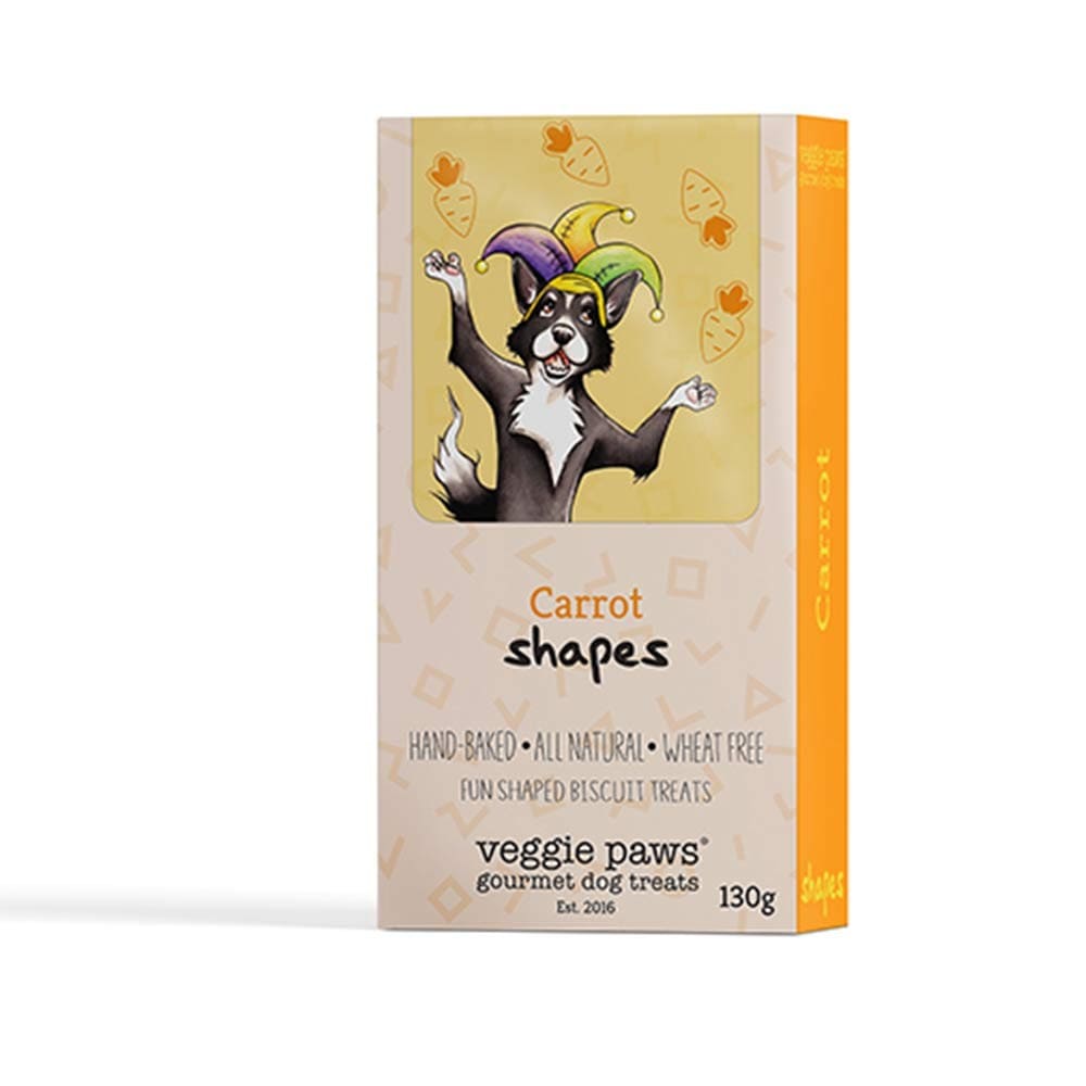 Veggie Paws Shapes 130g - Carrot